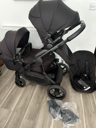 Icandy orange double pram - icandy, 3