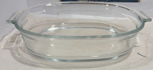 Pyrex 702 clear glass oval - 702-b,