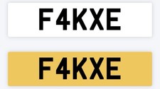 FAKE Private number plate