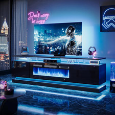 70" Fireplace TV Stand, Modern