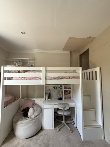 White wooden children - wooden, children’s