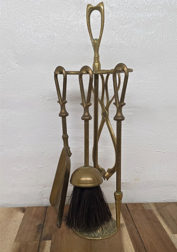 Large vintage brass - fire, place
