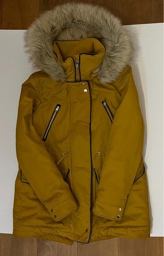 Zara trafaluc mustard parka - zara,