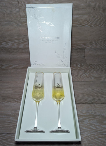 Champagne flutes 50th - 50th, wedding