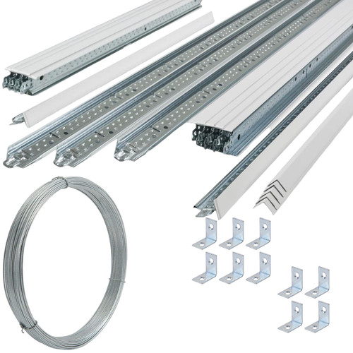 10m2 white suspended ceiling - suspended,