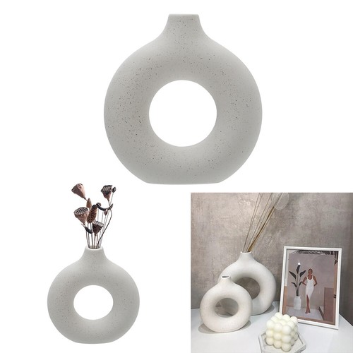 Nordic donut vase circular - donut,