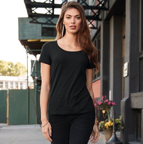 Scoop neck tshirt tee - scoop,