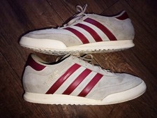 Men's Adidas Beckenbauer Allround Trainers In Size 8 UK In Mustard / Red 