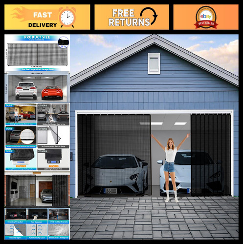 Retractable garage door screen - garage,