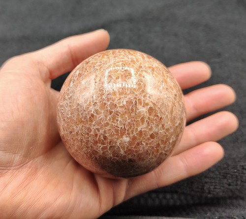 Large sunstone sphere orange - large,