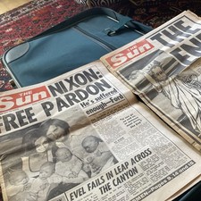 The Sun Newspaper Bundle. Sep  9 1974. Aug 9 1974. Richard Nixon Saga