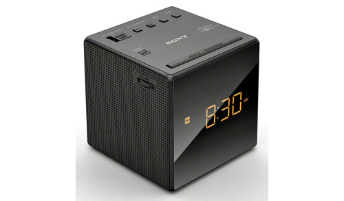 Sony icf c1b cube clock - sony, radio