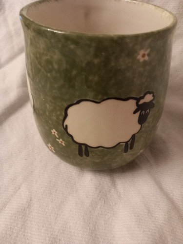 Lynmouth pottery sheep mug art - lynmouth,