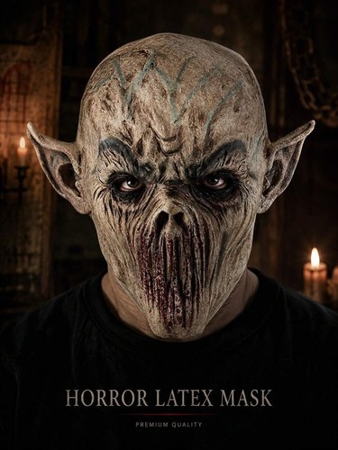 Old man mask latex - man,
