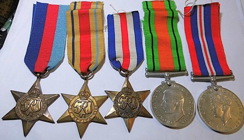 Ww2 group officer medals - group,