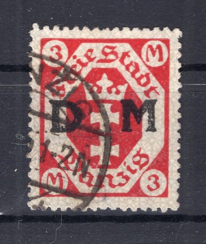 Danzig dienst 23a real stamped - dienst,
