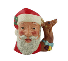 Royal Doulton Large Character Jug D6675 Santa Claus Reindeer - RD 8013 
