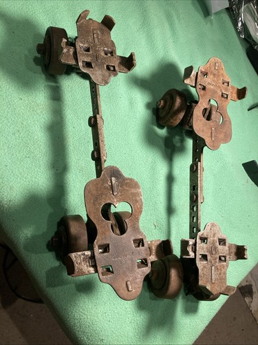 Antique vintage metal wheeled - metal,