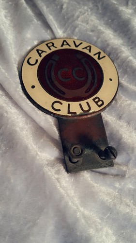 Vintage enamel caravan - caravan, club