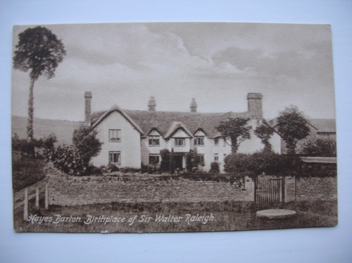 Hayes barton postcard near - hayes,