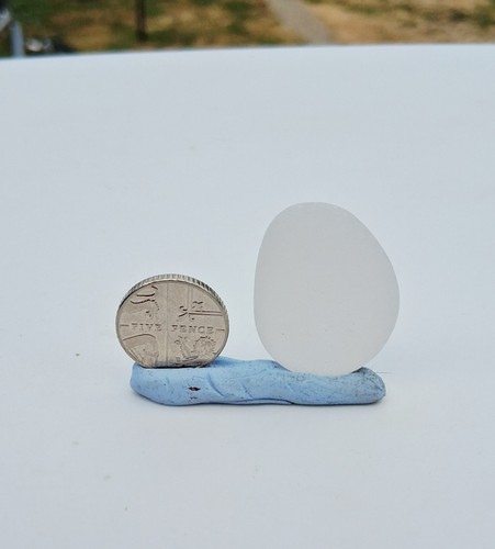 Flat clear seaham seaglass - flat,
