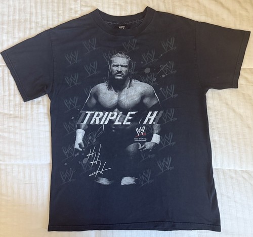 2007 wwe triple shirt - wwe, t