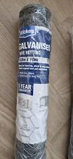 TWO Wickes 50mm Galvanised Wire Netting - 0.9m x 10m
