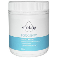 Kenkay Pure Sorbolene Cream 500g Jar Gentle Moisturiser Fragrance & Paraben Free