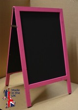 LARGE A-BOARD WITH PINK WOODEN