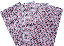 250 > 1000 Small Union Jack Stickers With / Without Text "Made In Britain"