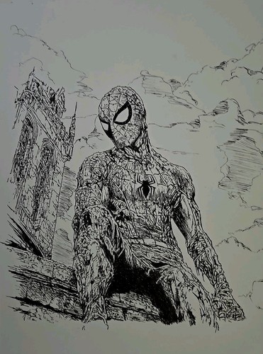 Spiderman original comic art - spiderman,