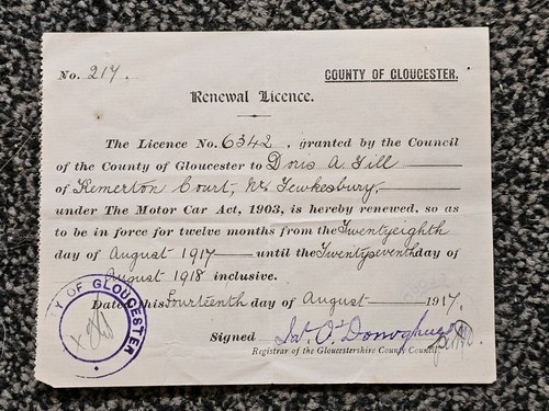 Ww1 county gloucester - county,