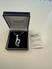 ARGENTO AZZURRO necklace Swarovski Crystal elements