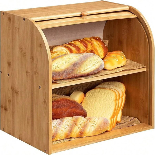 Bamboo bread bin tier - bin, 2
