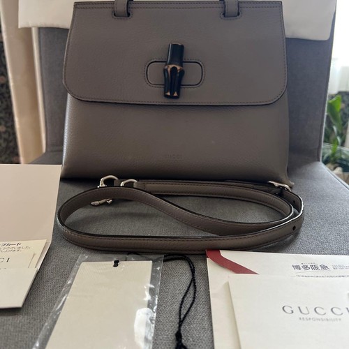 Gucci gray leather - gucci,