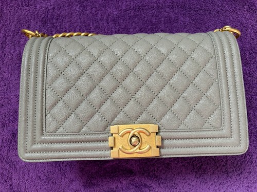 Chanel boy grey caviar - boy,