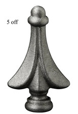 5  Metal Rail Heads Weldable