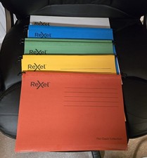 Rexel A4 Suspension Files 10-pack, 5 Assorted Colours Hanging
