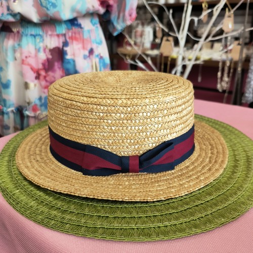 Boater hat natural - boater,