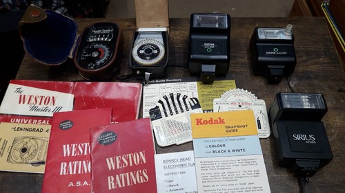 Flash guns and - and, meters