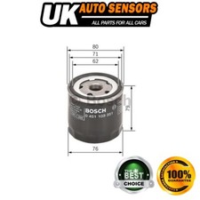 Fits Alfa Romeo GTV 166 GT Spider 147 156 Fiat X19 Punto Uno Tipo Oil Filter AST