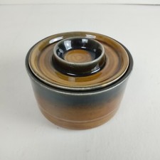 Brendan Erin Stone Sugar Bowl with lid made in Arklow Ireland Mid Century Modern