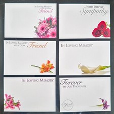 ShredAstic®️FUNERAL MEMORIAL Florist Flower Message Cards small 6x9cm