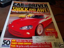 Car & Driver 12/2005 Corvette
