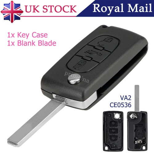 Button flip remote key fob - button,