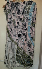 One Hundred Stars Paris Monuments Map Scarf  110cm x 200cm