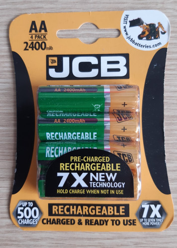 Jcb rechargeable batteries - rechargeable,