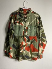 Vans Vault X Nigel Cabourn Long Sleeve Button-Up Nigel Woven Camo Overshirt Sz M
