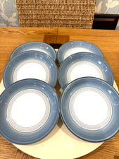 Denby Castille Blue Side Plates  x6   7" Plates