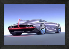 Futuristic Silver Car Concept